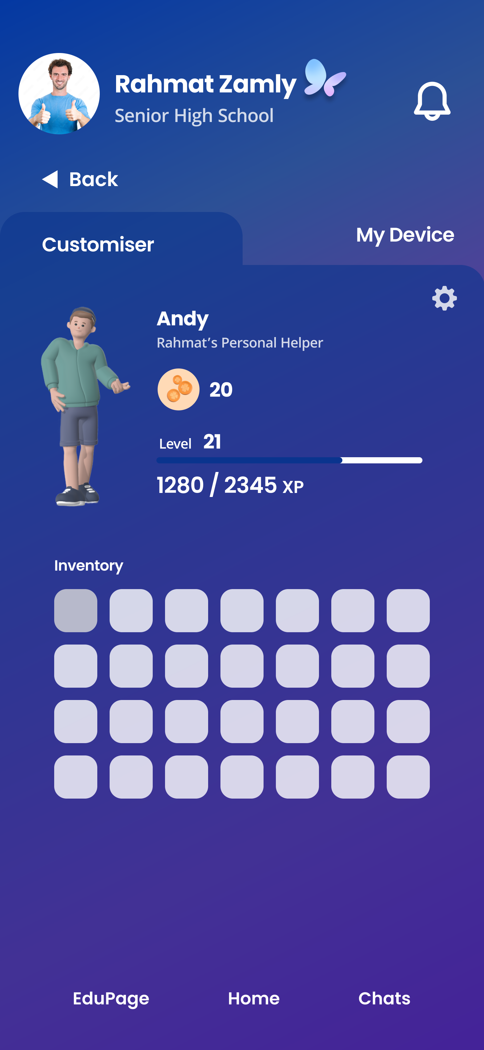 EduMate Customization page